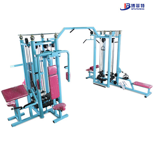 BFT2080 八站位多功能組合大型訓練器 八人站綜合健身器材大圖展示1