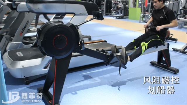 BCE-500商用健身車風阻磁控劃船器介紹